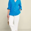 Khulani Straight Leg Gauze Crop Pants<Soft Surroundings Hot