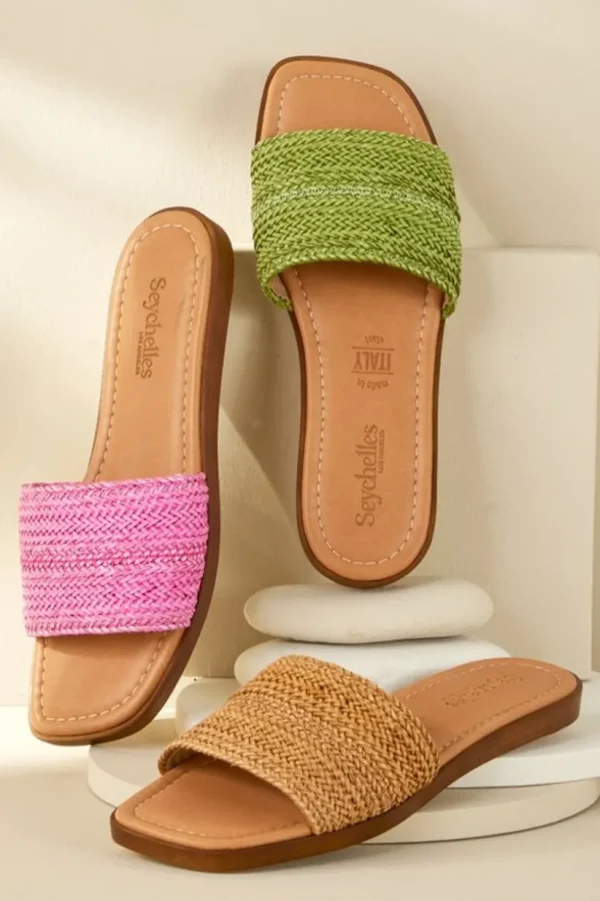 Seychelles Palms Perfection Woven Slide<Soft Surroundings Hot