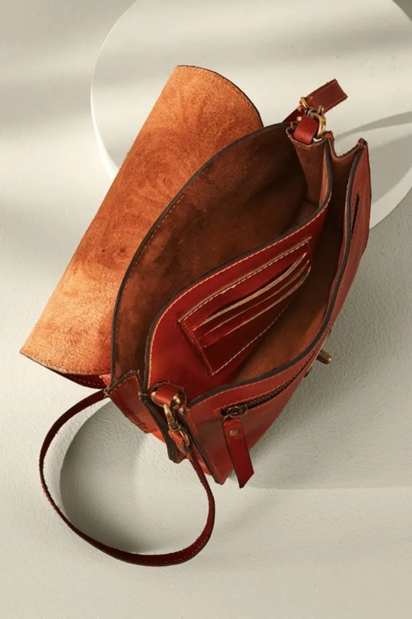 Ada Embossed Leather Bag<Soft Surroundings Hot