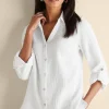 Addison Gauze Big Shirt<Soft Surroundings Fashion