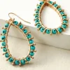 Alea Beaded Hoop Earrings<Soft Surroundings Sale