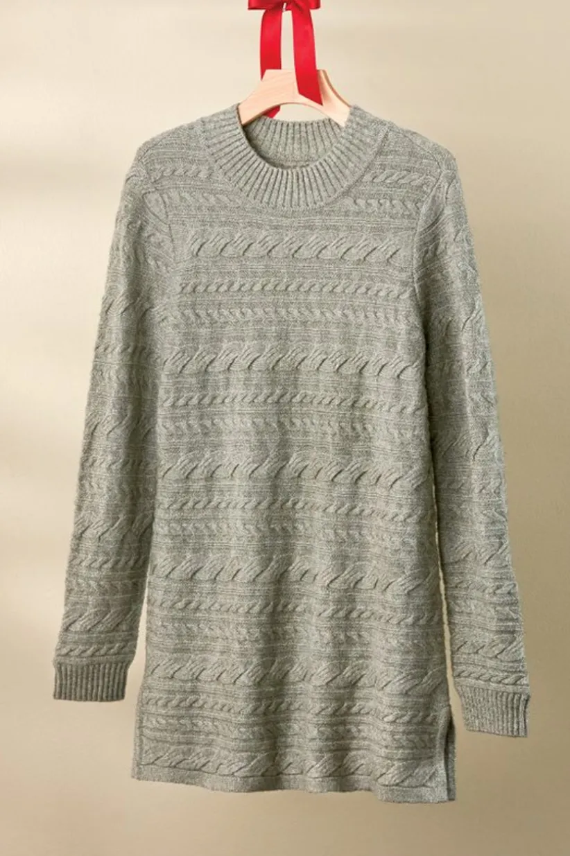 Alena Cable Sweater Tunic<Soft Surroundings Sale