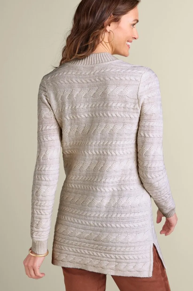 Alena Cable Sweater Tunic<Soft Surroundings Sale