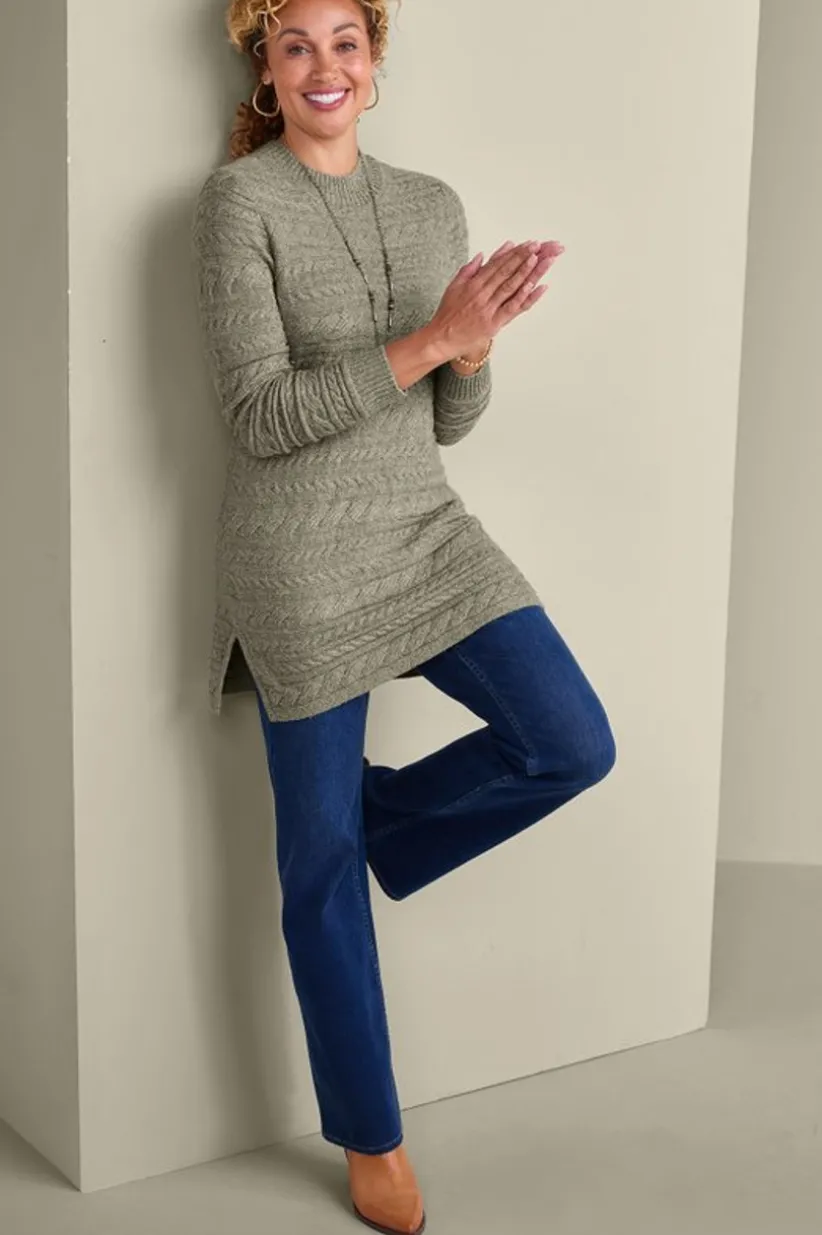 Alena Cable Sweater Tunic<Soft Surroundings Sale