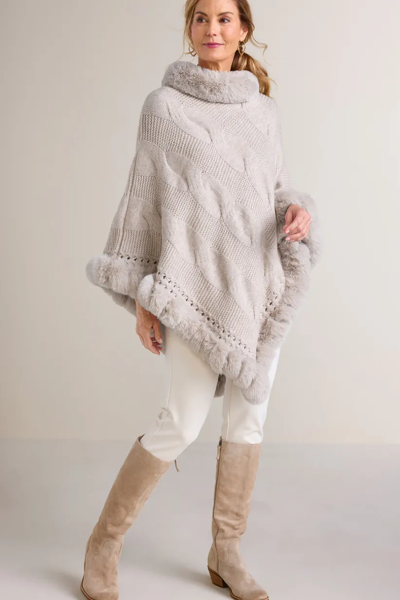Alexi Cable Knit Poncho<Soft Surroundings Discount