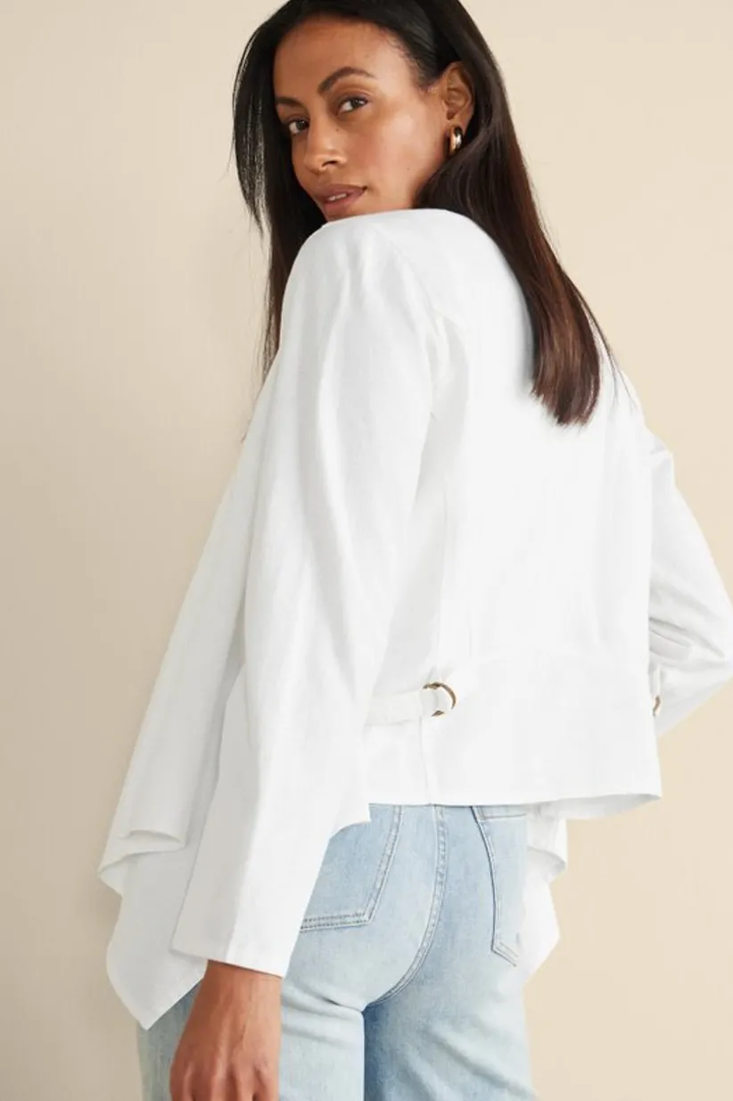 Alicante Linen Blend Topper<Soft Surroundings Clearance