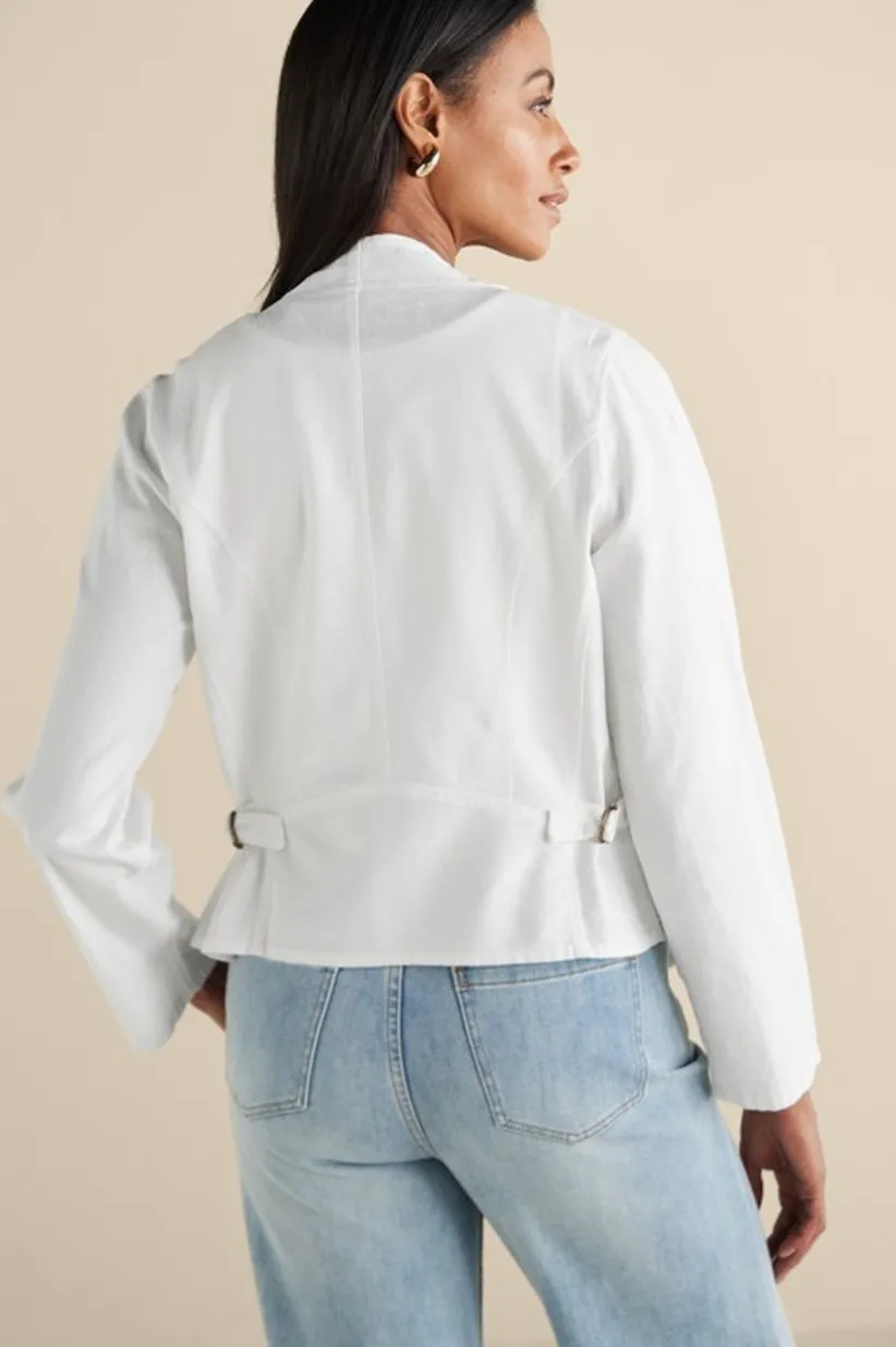 Alicante Linen Blend Topper<Soft Surroundings Clearance