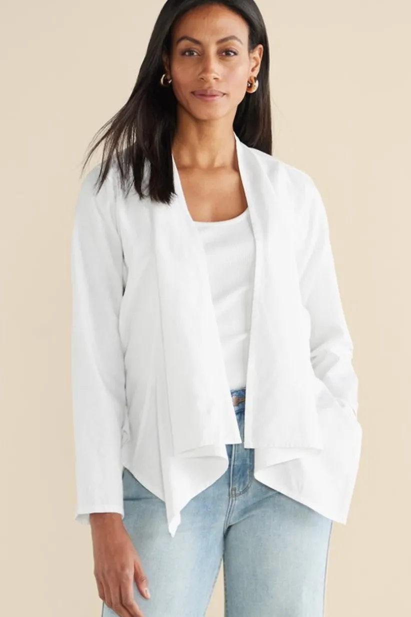 Alicante Linen Blend Topper<Soft Surroundings Clearance