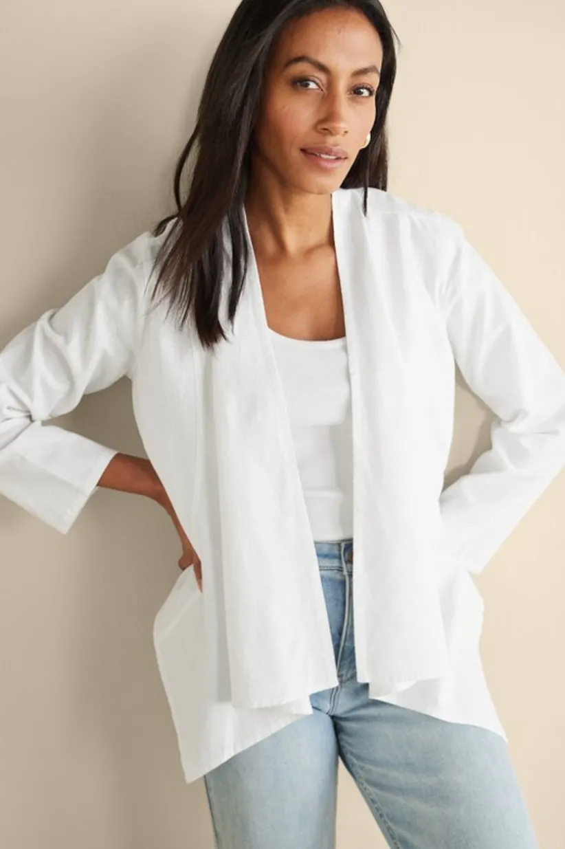 Alicante Linen Blend Topper<Soft Surroundings Clearance