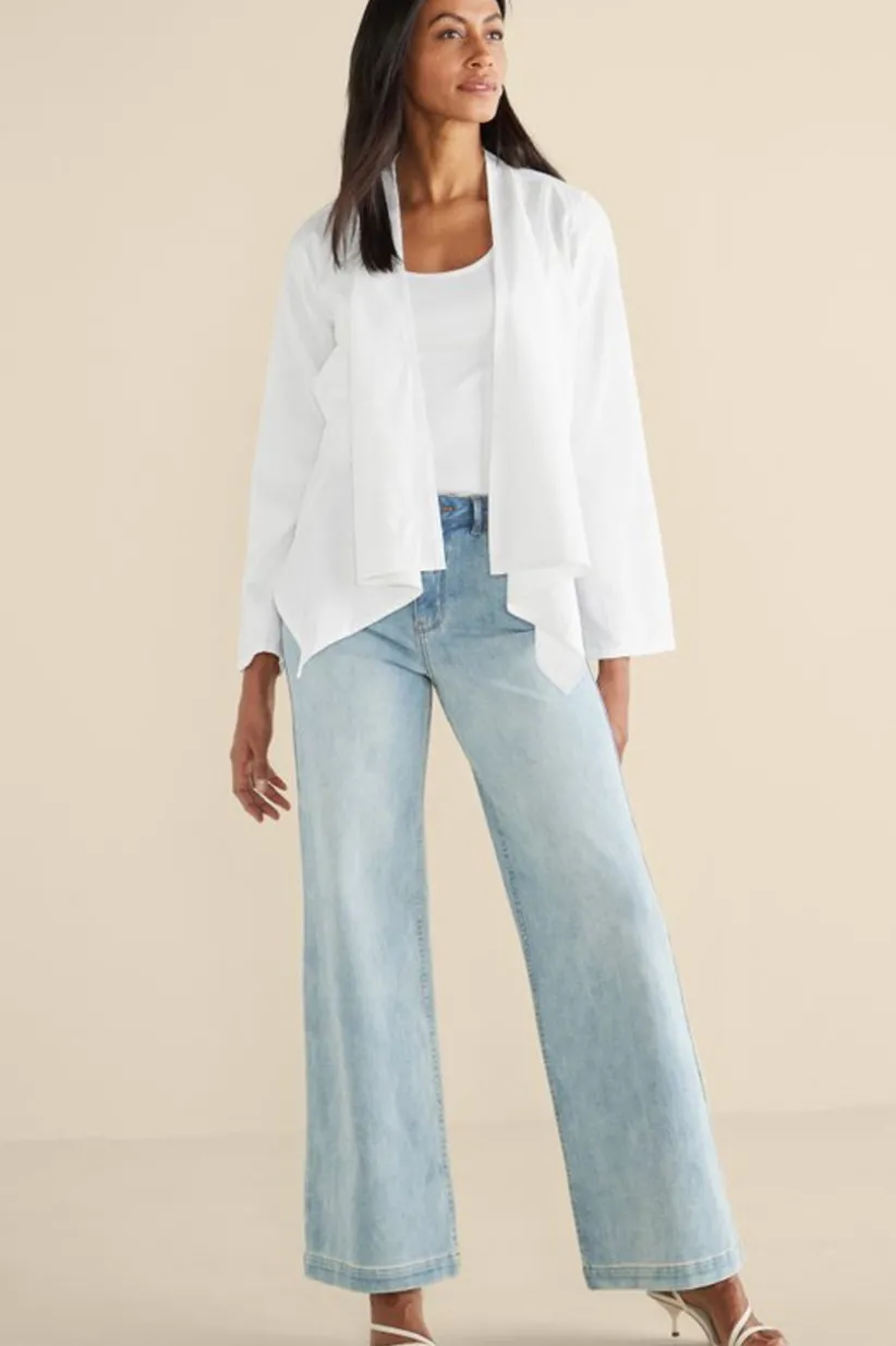 Alicante Linen Blend Topper<Soft Surroundings Clearance