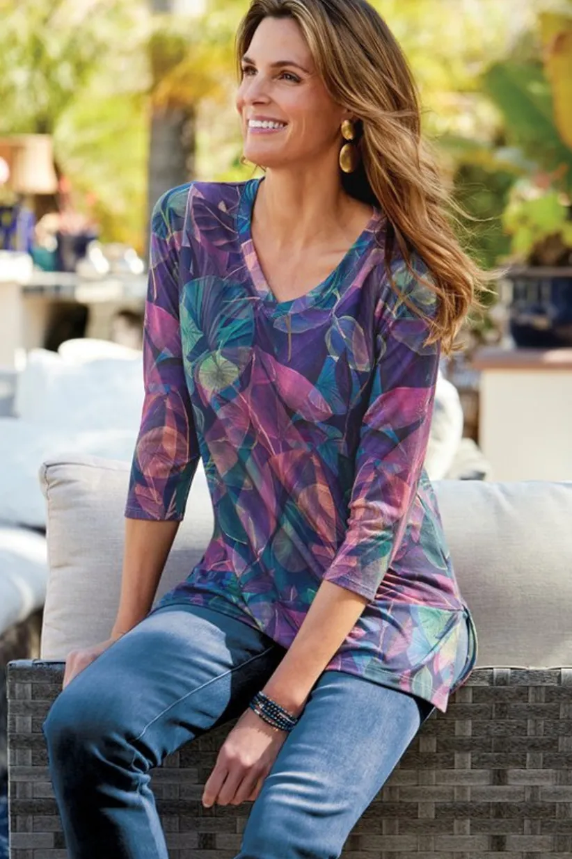 Alila 3/4 Sleeve Tunic<Soft Surroundings Discount