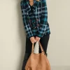 Alpine Plaid Sweater Coat<Soft Surroundings Discount