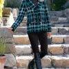 Alpine Plaid Sweater Coat<Soft Surroundings Discount