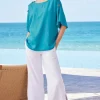 Andrea Linen Blend Pullover<Soft Surroundings Hot