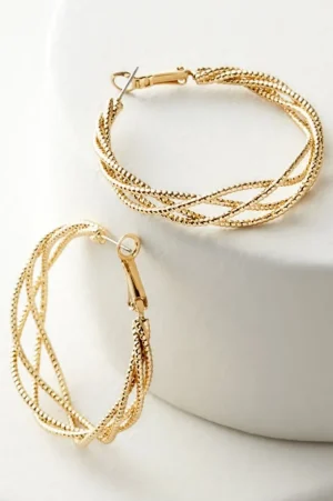 Aria Sparkle Hoops Earrings<Soft Surroundings Hot