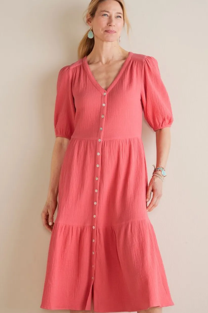 Arielle Gauze Midi Dress<Soft Surroundings New