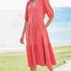 Arielle Gauze Midi Dress<Soft Surroundings New