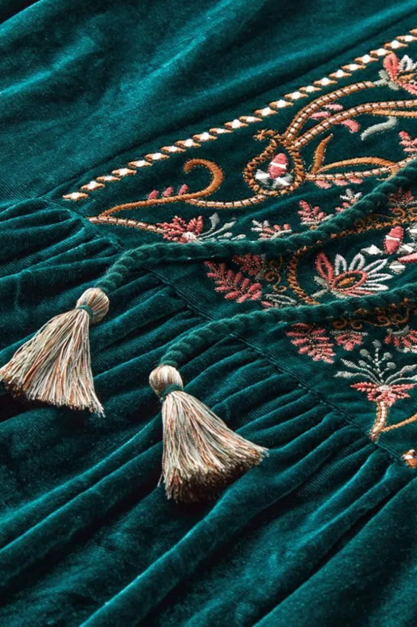 Ashanti Embellished Velvet Tunic<Soft Surroundings Discount