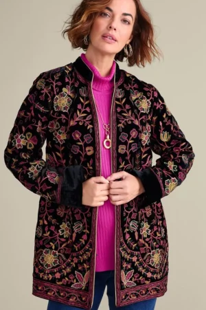 Astrid Velvet Jacket<Soft Surroundings Fashion