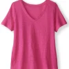 Aubrey Linen Slub Tee<Soft Surroundings Discount
