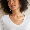 Aubrey Linen Slub Tee<Soft Surroundings Discount