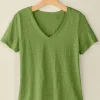 Aubrey Linen Slub Tee<Soft Surroundings Discount