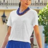 Aubrey Linen Slub Tee<Soft Surroundings Discount