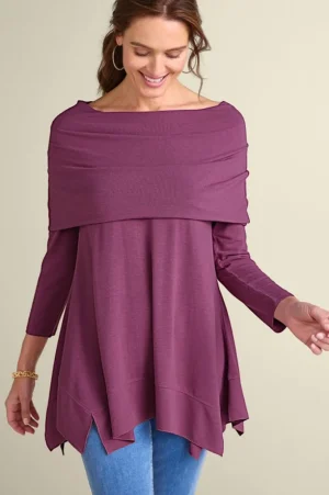 B'call Knit Tunic<Soft Surroundings Hot