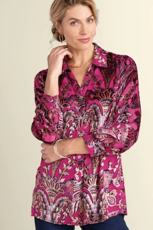 Bellarosa Velvet Tunic<Soft Surroundings Sale