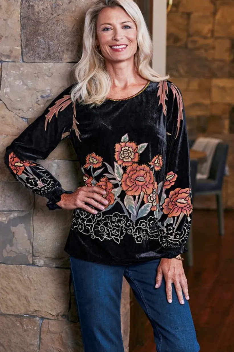 Brielle Velvet Top<Soft Surroundings Sale