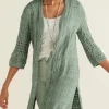 Calistoga Pointelle Cardigan<Soft Surroundings Sale