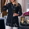 Candace Velvet Lace Tunic<Soft Surroundings Outlet