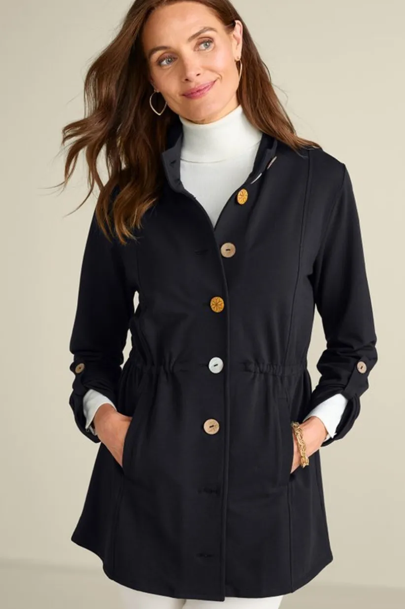 Caprice French Terry Jacket<Soft Surroundings Fashion