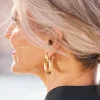 Cara Hammered Hoop Earrings<Soft Surroundings Clearance