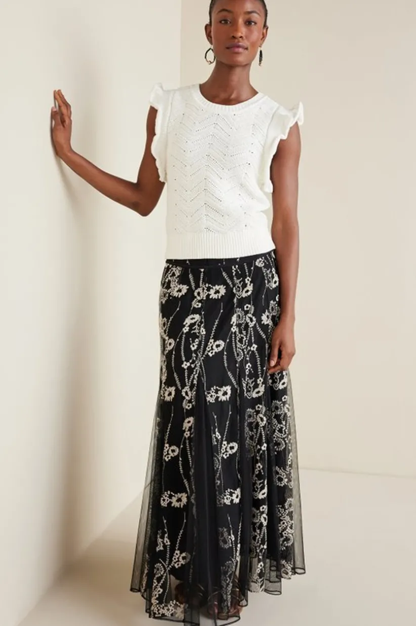 Celina Flutter Sleeve Sweater<Soft Surroundings Hot