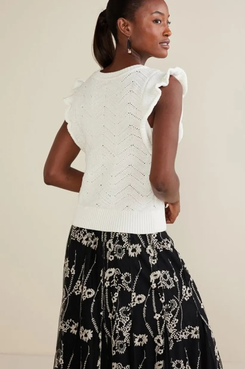 Celina Flutter Sleeve Sweater<Soft Surroundings Hot