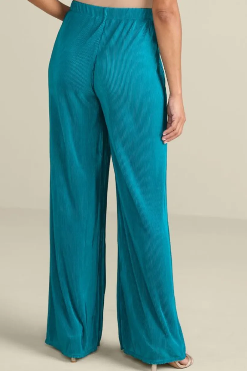 Cella Plisse Wide Leg Pants<Soft Surroundings Sale