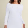 Christina Embellished Cowl Neck Sweater Tunic<Soft Surroundings Fashion