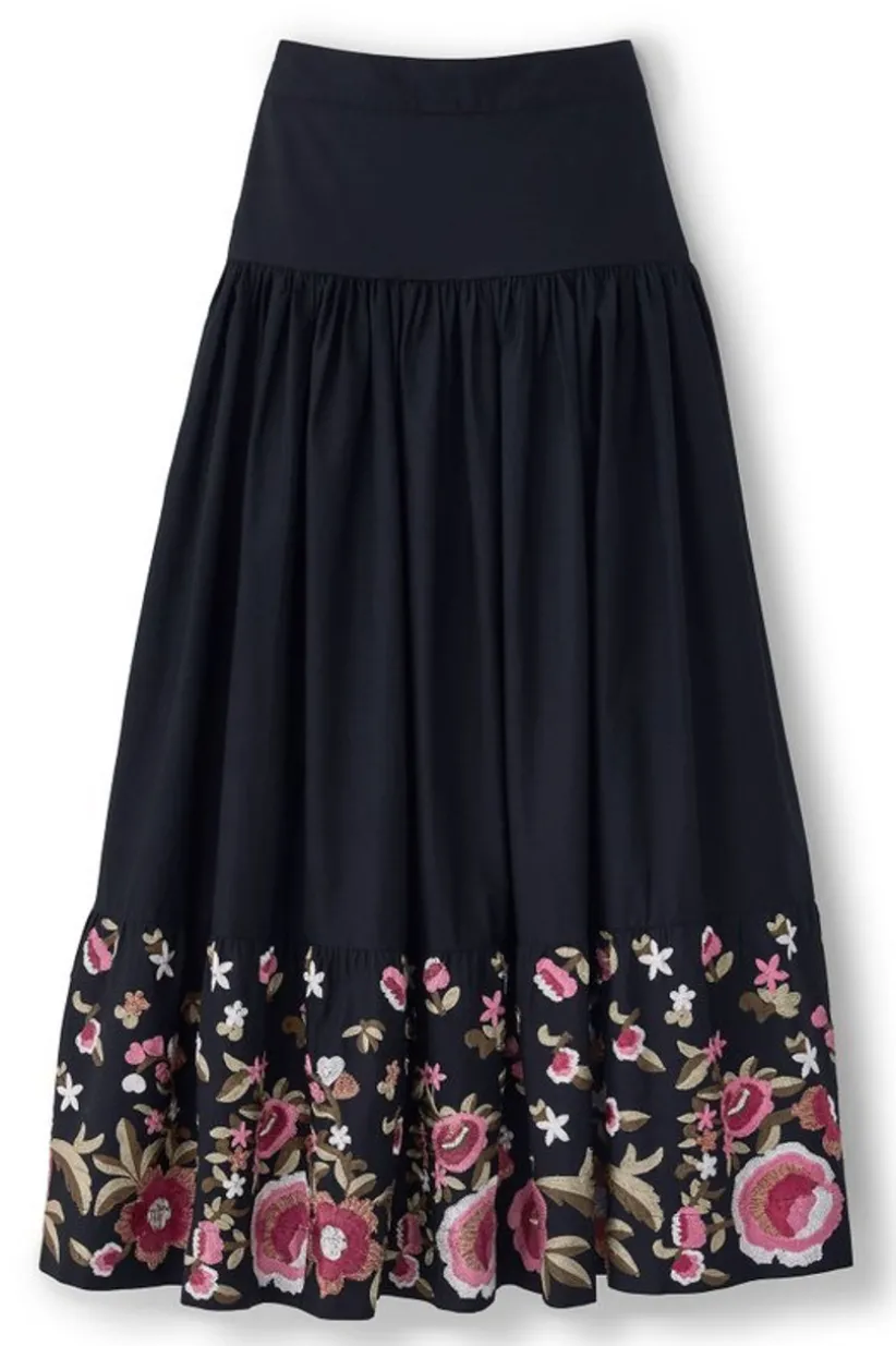 Cindi Embroidered Maxi Skirt<Soft Surroundings New