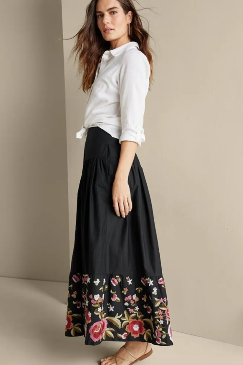 Cindi Embroidered Maxi Skirt<Soft Surroundings New