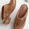 Dabney Fringe Suede Mules<Soft Surroundings New