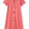 Danielle Button Dress<Soft Surroundings Clearance