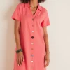Danielle Button Dress<Soft Surroundings Clearance