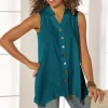 Danielle Button Tank<Soft Surroundings Outlet