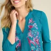 Delsie Embroidered Top<Soft Surroundings Clearance
