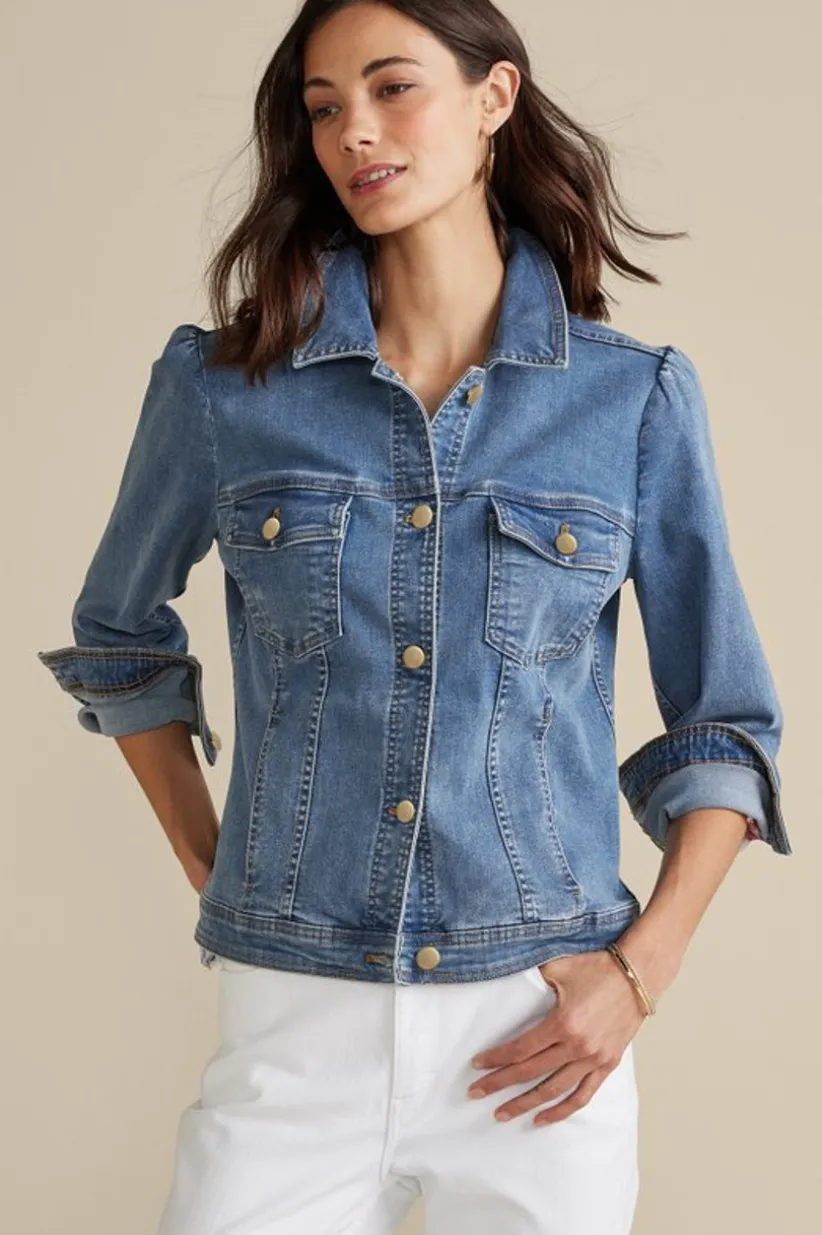 Diana Shapely Denim Jacket<Soft Surroundings Outlet