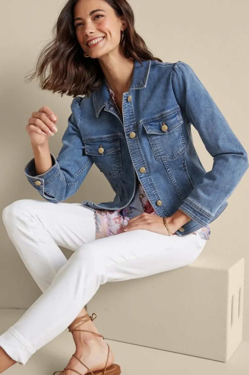 Diana Shapely Denim Jacket<Soft Surroundings Outlet