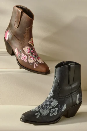 Diba True Cainsville Embroidered Bootie<Soft Surroundings Sale