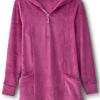 Dixie Velour Zip Hoodie Tunic<Soft Surroundings Online
