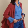 Draped Ruffle Cardigan<Soft Surroundings Outlet